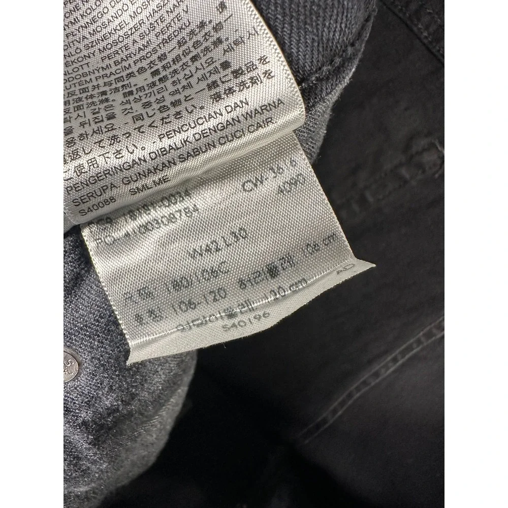 Levi's 541 Athletic Fit Jeans Men's Size 42x30 Black Denim Cotton Blend‎ Pants